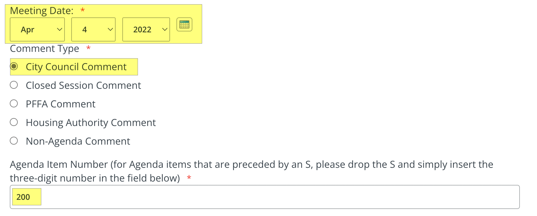 Important Fields
